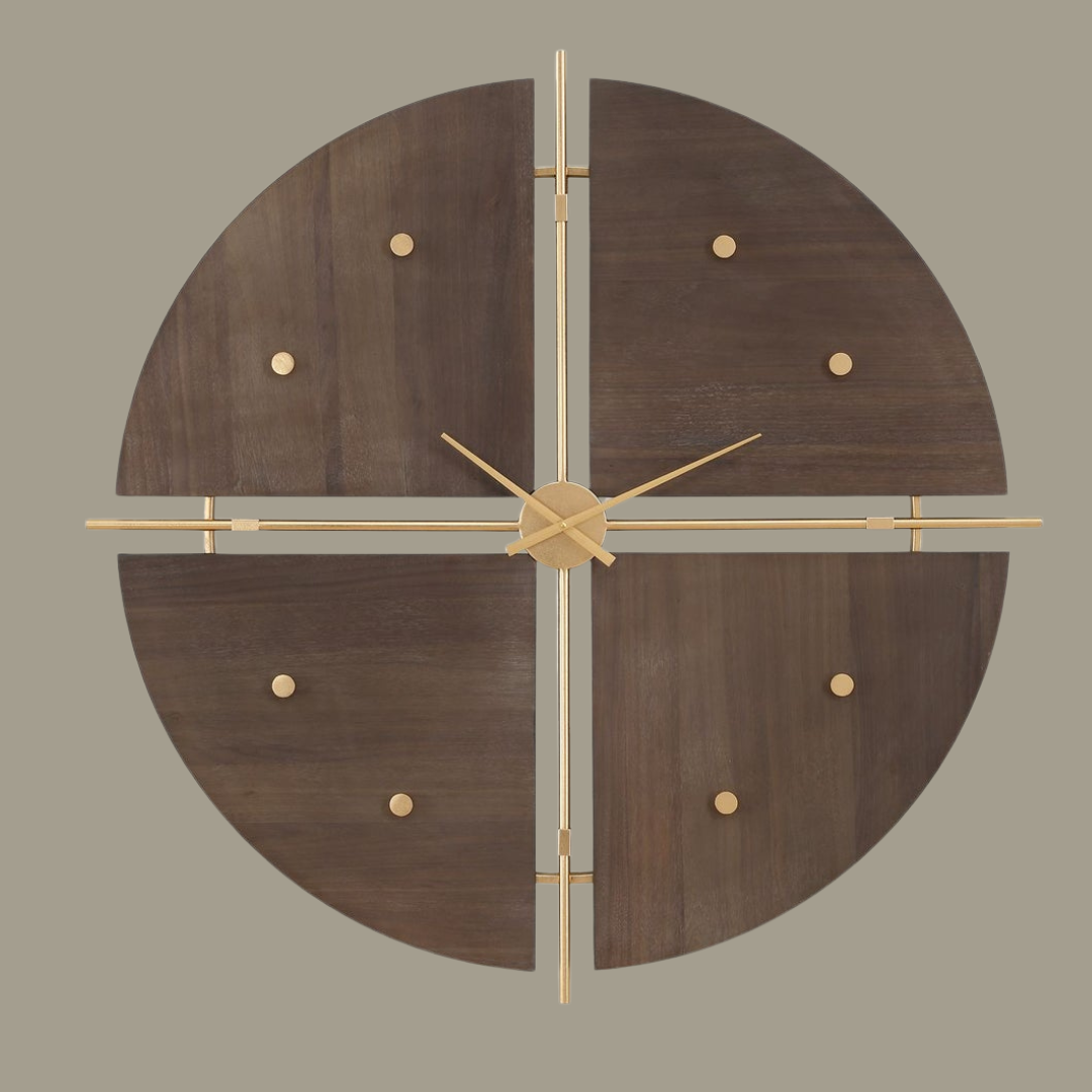 Walnut Elegance Clock