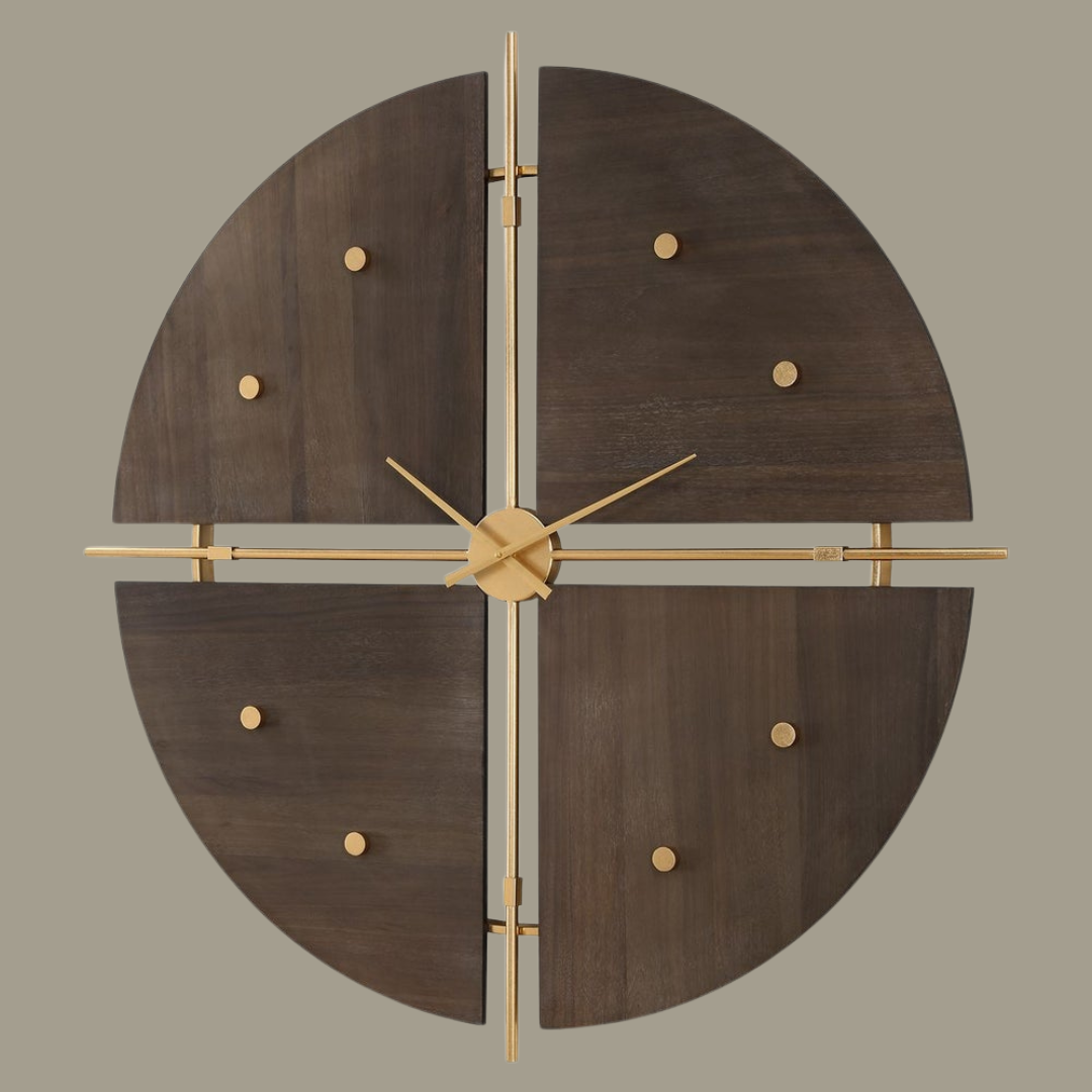 Walnut Elegance Clock