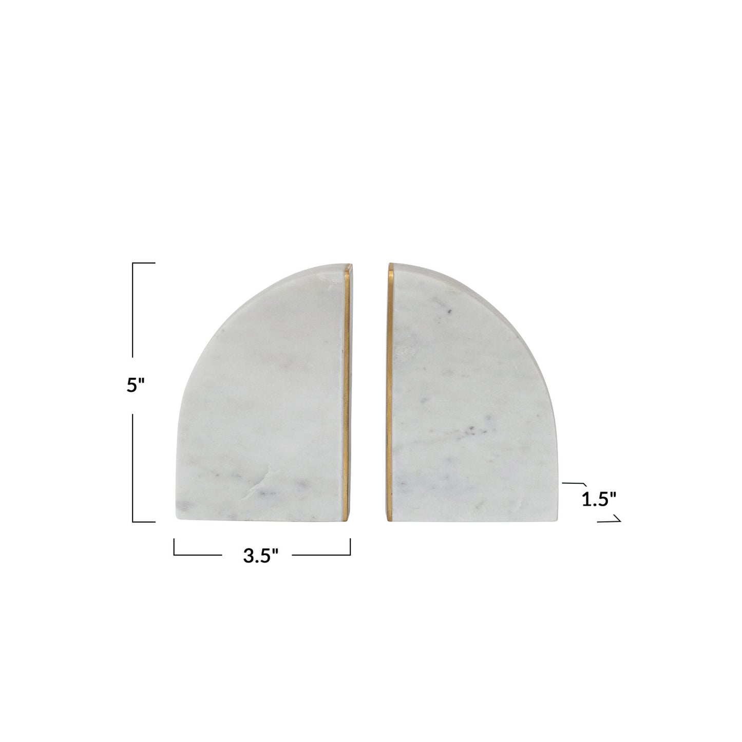 Marble Bookends
