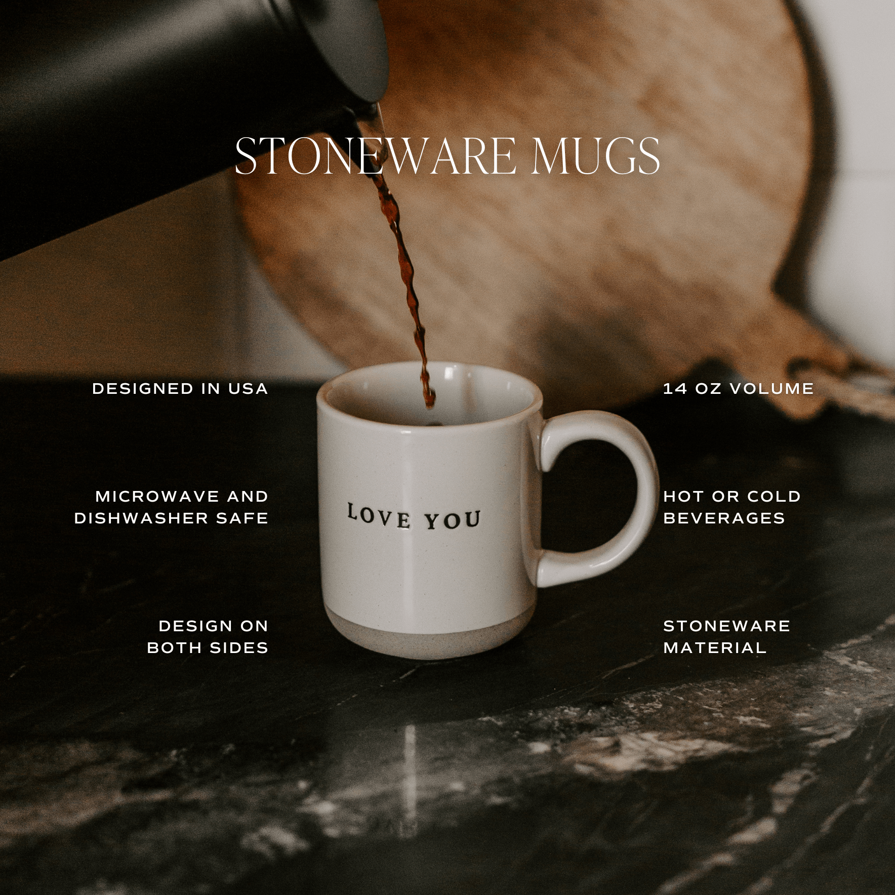 Christmas Stoneware Coffee Mug