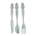 Set of 3 Galvanized Wall Utensils - 31.5"