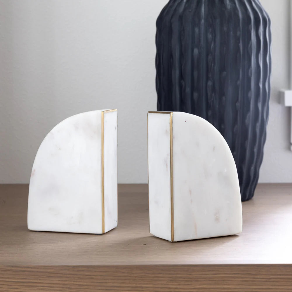 Marble Bookends