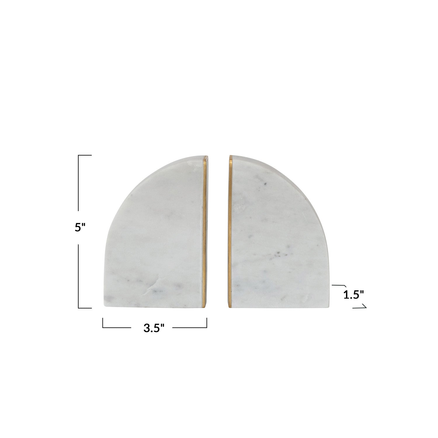 Marble Bookends