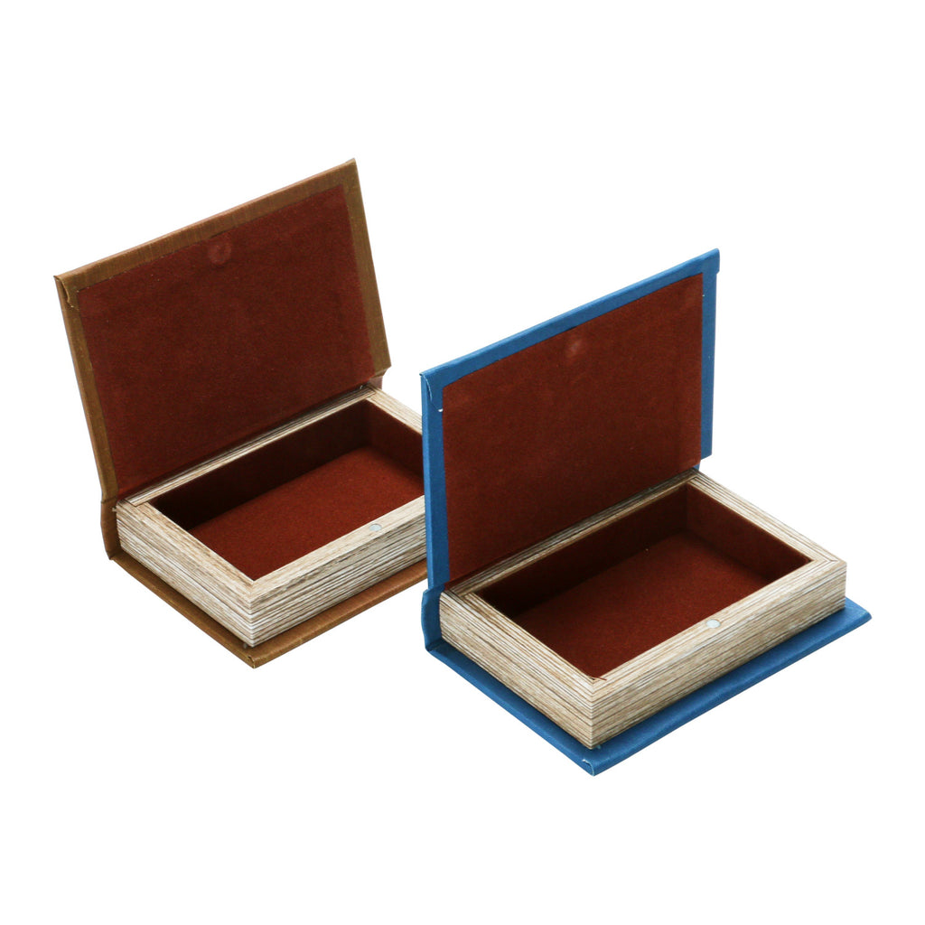 Mini Linen Book Storage Box