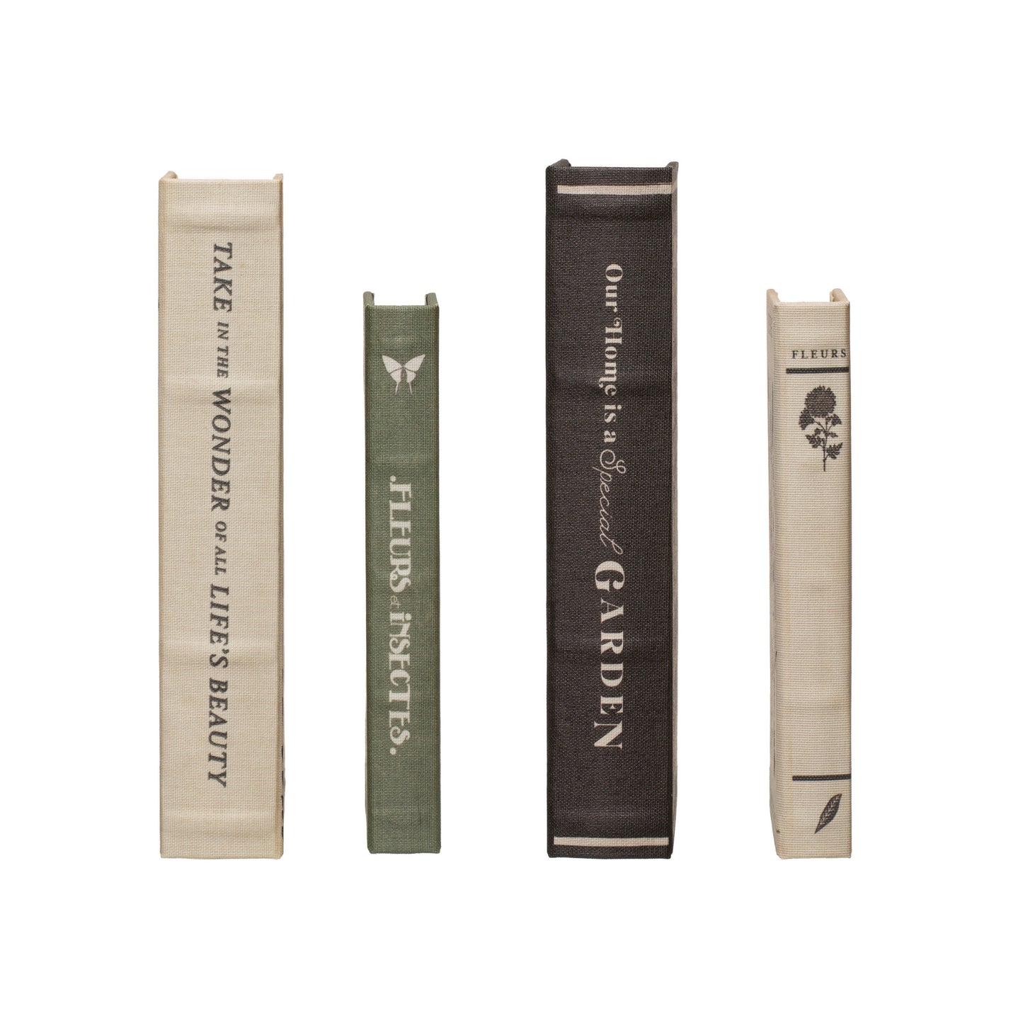 Canvas Book Storage Boxes, Set of 2