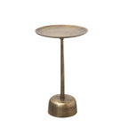 Aluminum Side Table | Antique Brass Finish