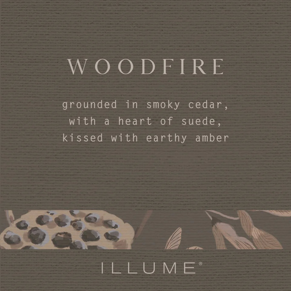 Woodfire Small Radiant Glass Candle