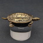 Brass Chinese Divination Style Turtle Desktop Ornaments