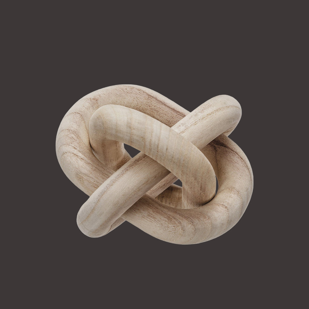 Pine Wood Chain Décor w/ 3 Links, Natural