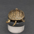 Brass Chinese Divination Style Turtle Desktop Ornaments