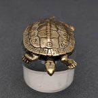 Brass Chinese Divination Style Turtle Desktop Ornaments
