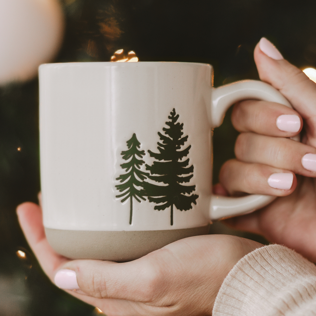 Christmas Stoneware Coffee Mug
