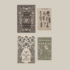 MDF and Canvas Book Storage Boxes, Set of 2