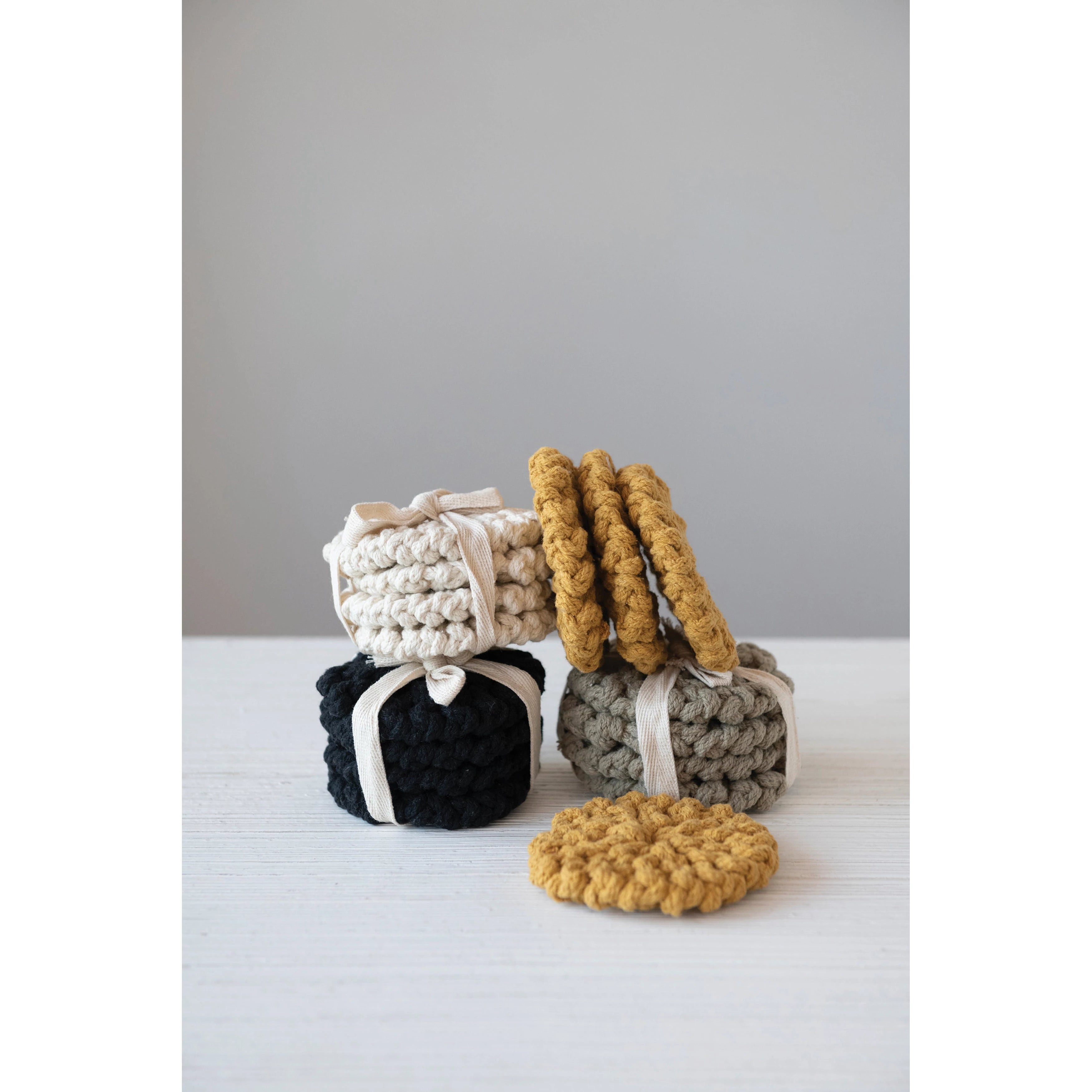 Crocheted Coasters, Set of 4