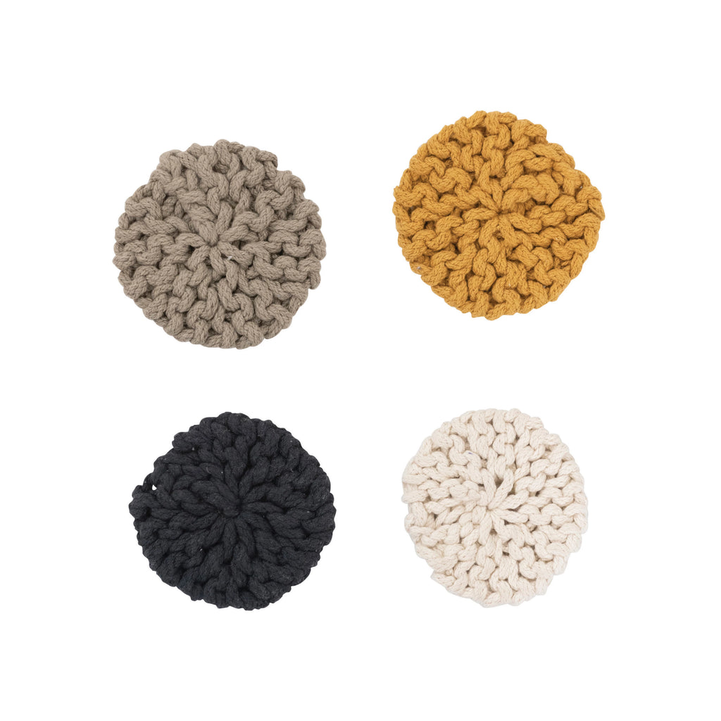 Crocheted Coasters, Set of 4