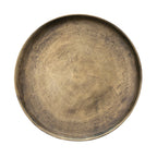 Aluminum Side Table | Antique Brass Finish