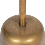 Aluminum Side Table | Antique Brass Finish