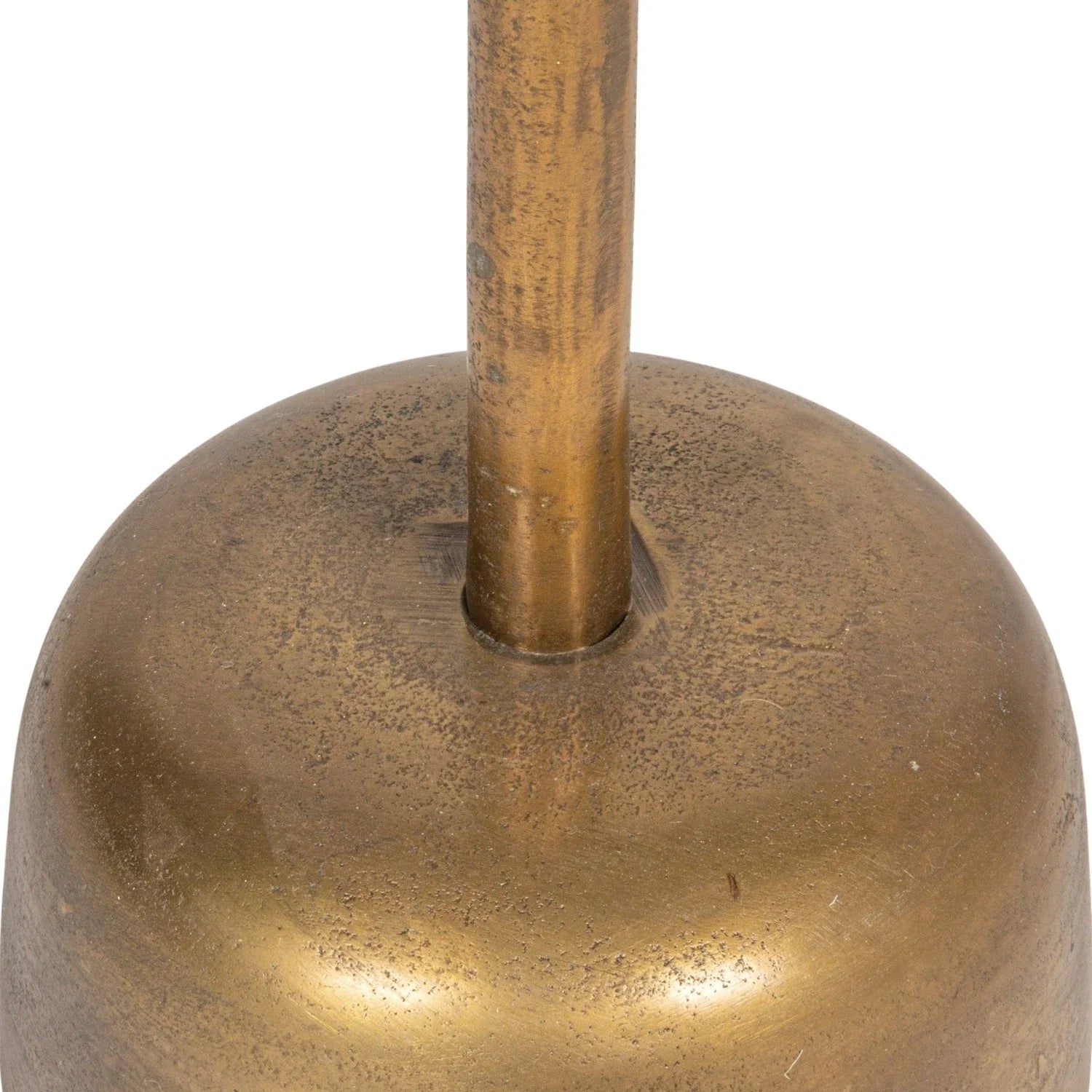 Aluminum Side Table | Antique Brass Finish