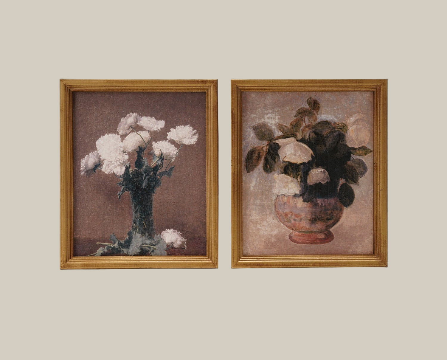 Wood Framed Vintage Reproduction Wall Décor, 2 Styles